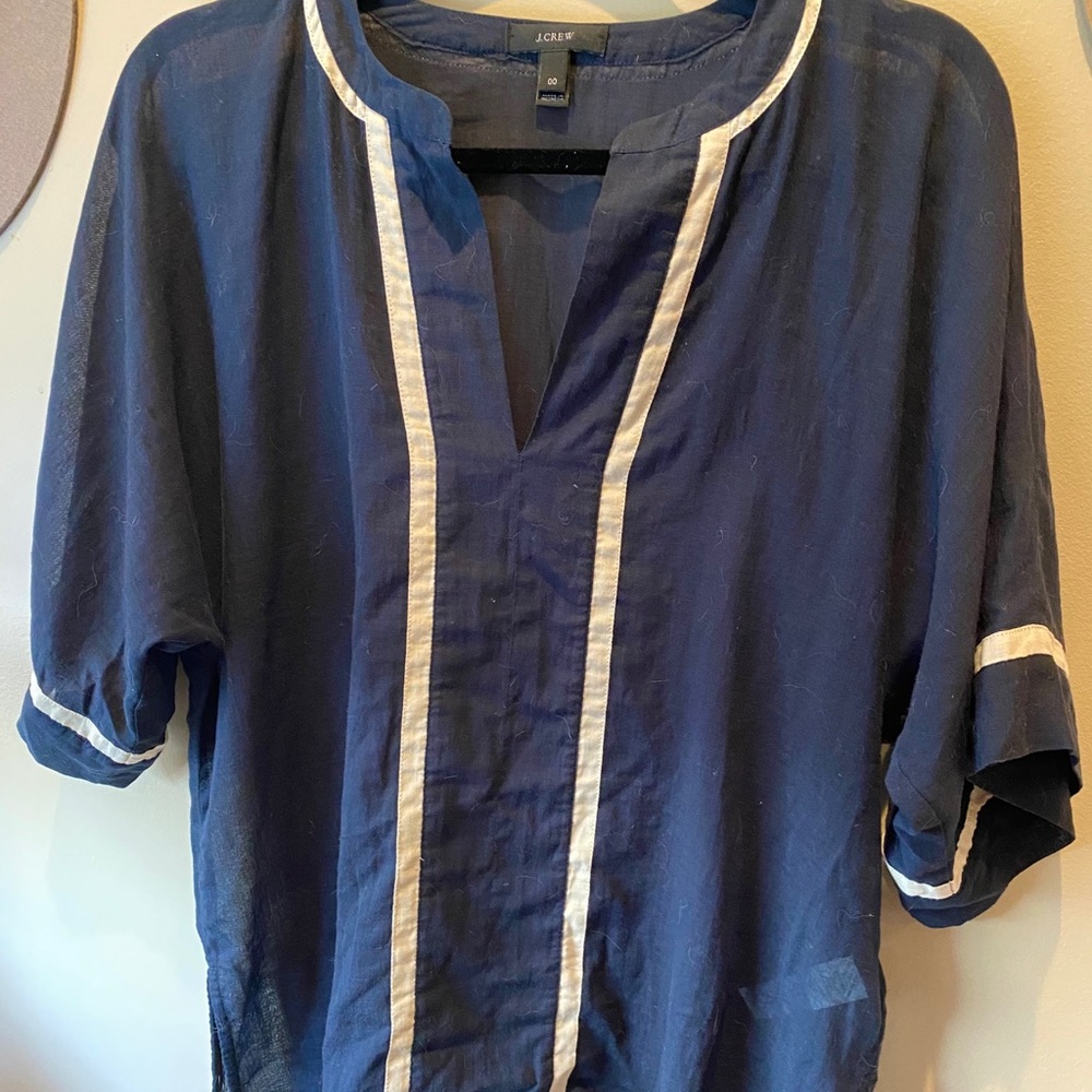 J Crew Navy Top